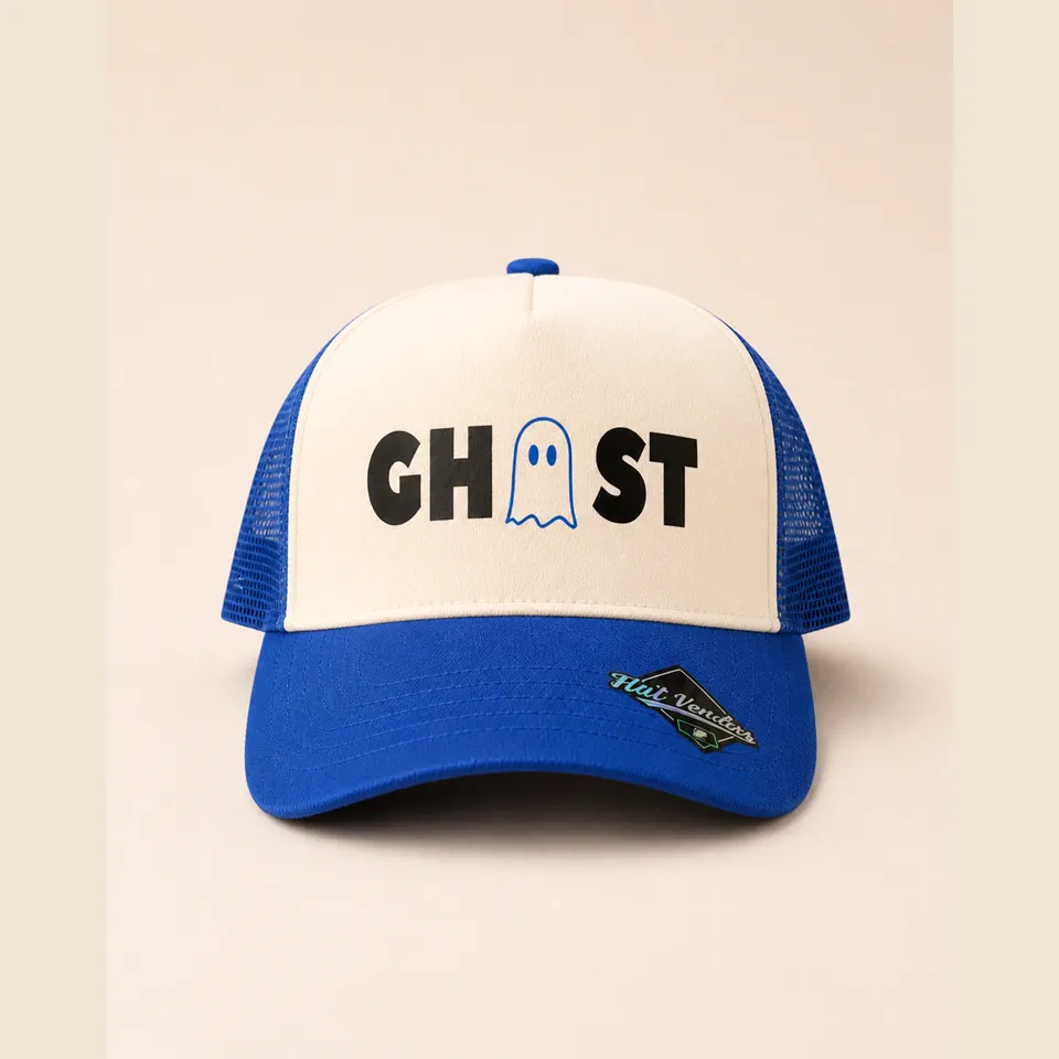 Gorra GhostWear azul y blanca
